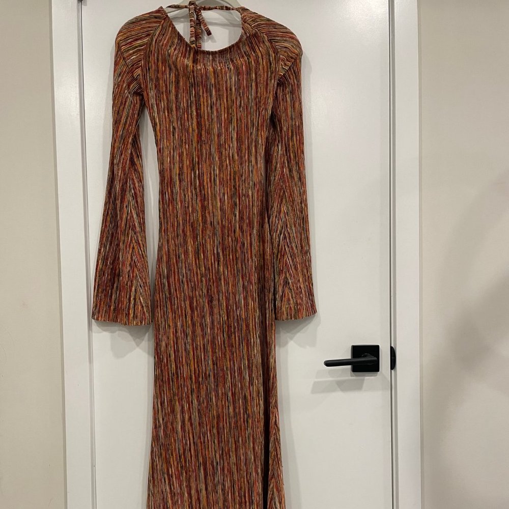 Ronny Kobo Multicolor Long Sleeve Dress